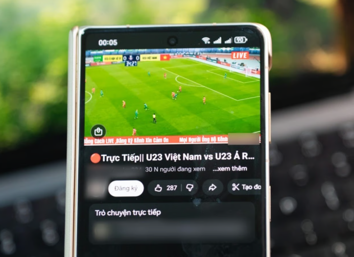 Một luồng phát "giả trực tiếp" trận U23 Việt Nam - Saudi Arabia nhưng thu hút tới 30.000 người xem cùng lúc.