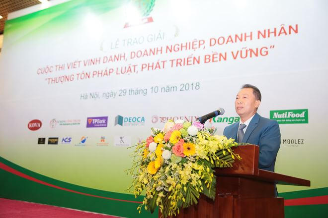 Tiến sỹ Đào Văn Hội phát biểu tại Lễ Trao giải