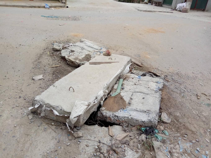 Hố ga bẫy người dân.