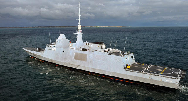 Tàu khu trục FS Aquitaine của Pháp (Ảnh: AFP)