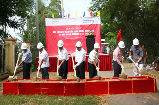 Lễ khởi công xây dựng 07 cầu dân sinh tại huyện Hồng Ngự, tỉnh Đồng Tháp ngày 28/10/2017
