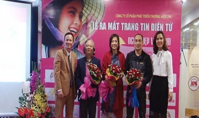 Lễ ra mắt trang tin điện tử Người đẹp Việt Nam với sự bảo trợ thông tin của Phapluatplus.vn.