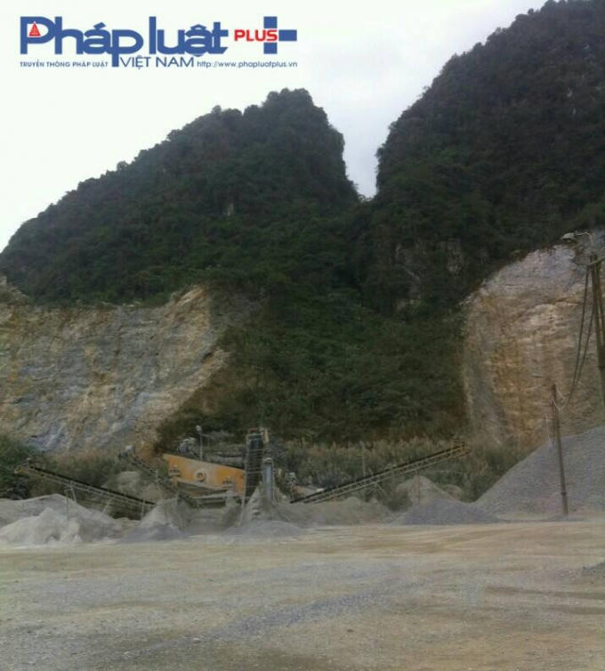 Mỏ đá Yên Lĩnh thuộc Công ty cổ phần xi măng Tuyên Quang, hiện trường của nhiều vụ tai nạn lao động.