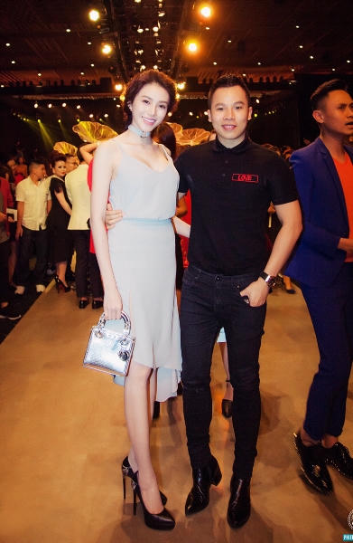 Lê Hà liên tục sánh đôi với Vũ Khắc Tiệp trong nhiều sự kiện. Ảnh: Facebook.
