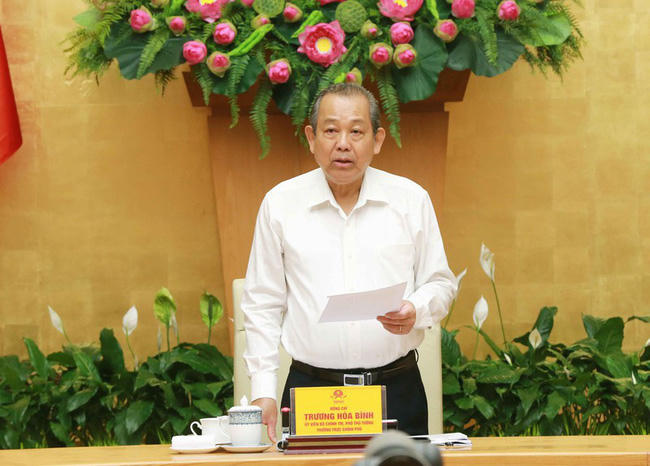 Phó Thủ tướng Thường trực Trương Hoà Bình. Ảnh: VGP