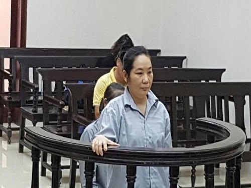 Bị cáo Tăng Thị Hường trước tòa.