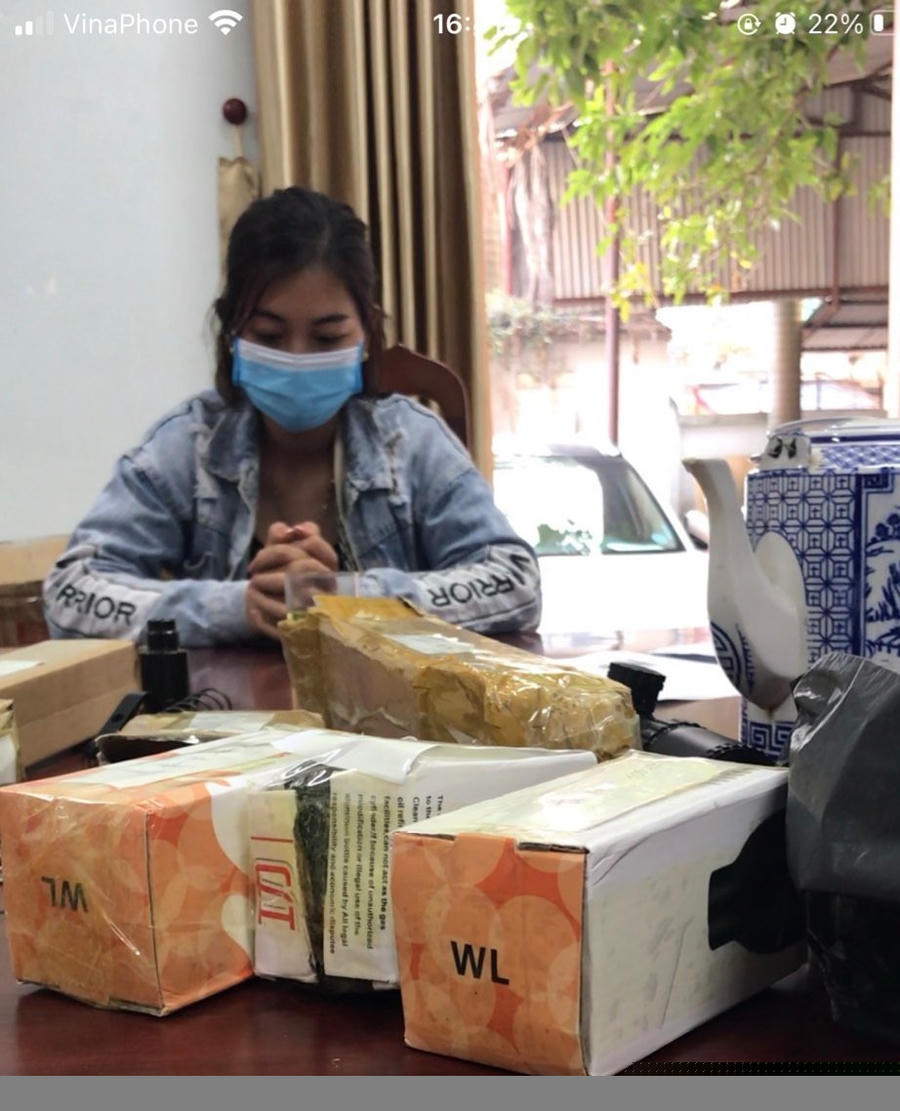 Nguyễn Thị Thu và số linh, phụ kiện bị thu giữ