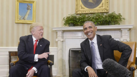 Hai vị tổng thống nước Mỹ. Ảnh: Newscom/ Weeklystandard