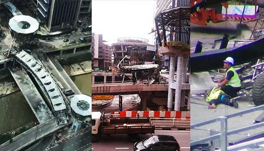 Hiện trường vụ tai nạn. Ảnh: Free Malaysia Today