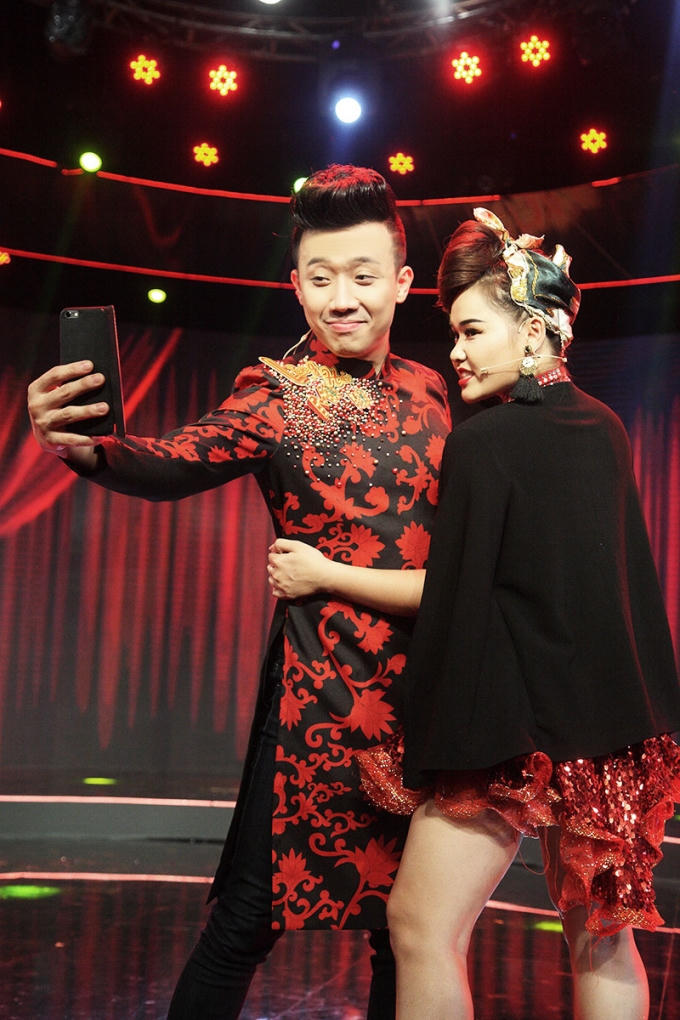 Trấn Thành và Huỳnh Miên.