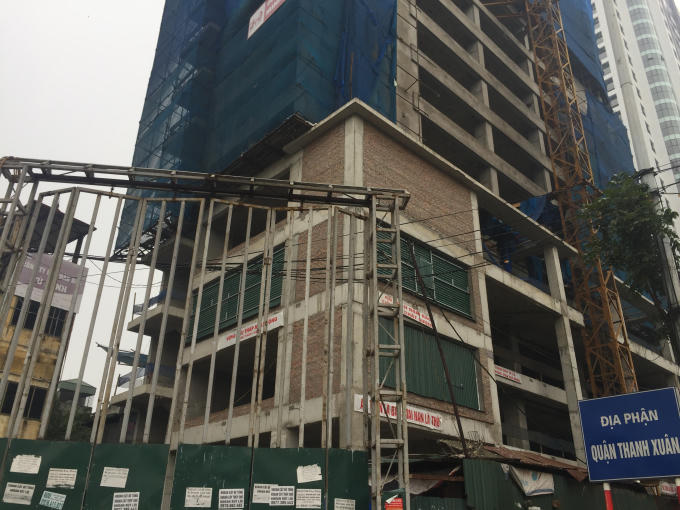 Công trình chưa có dấu hiệu hoàn thiện  Ảnh: Minh Chiến