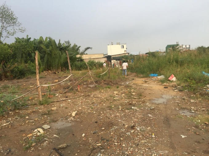Miếng đất của bà Dung đang khiếu nại.