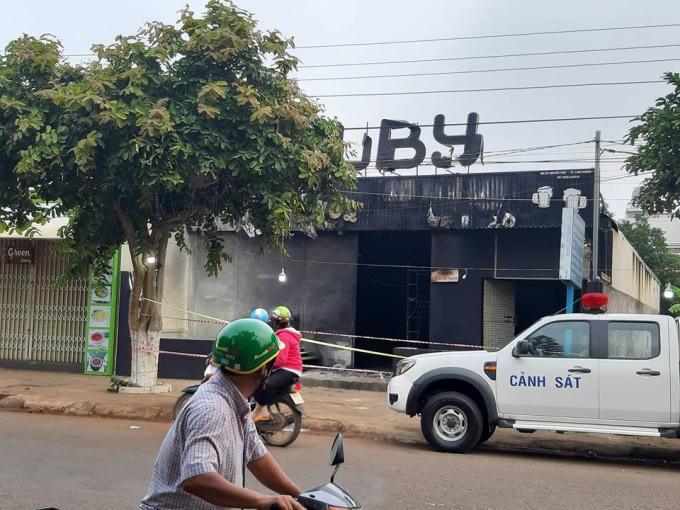 Quán beer club Ruby xảy ra vụ cháy kinh hoàng.