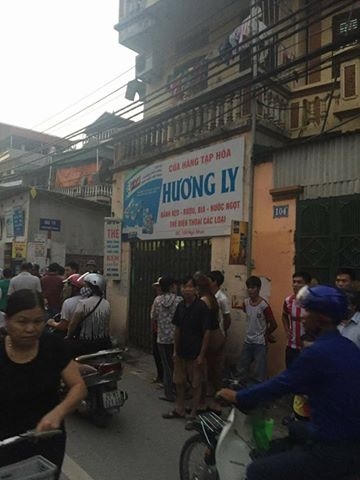 Hiện trường nơi xảy ra sự việc trên.