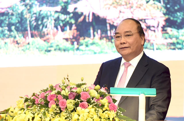 Thủ tướng Nguyễn Xuân Phúc phát biểu tại Lễ kỷ niệm. (Ảnh: Dân trí)