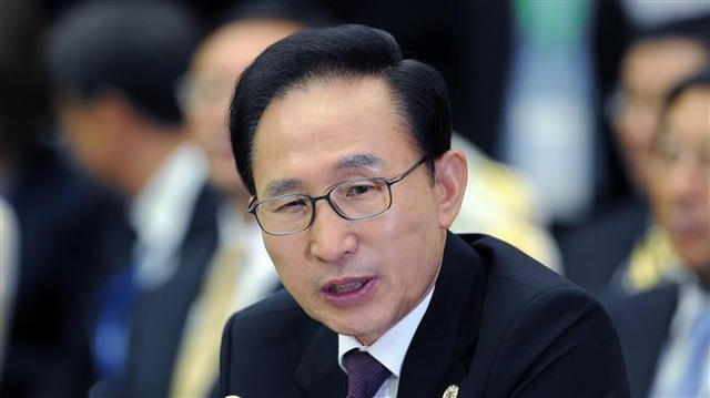 Cựu Tổng thống Hàn Quốc Lee Myung-bak. (Ảnh: AFP)