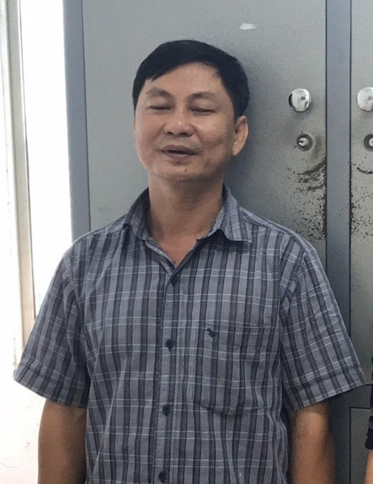 Trần Chánh Nghĩa tại công an.