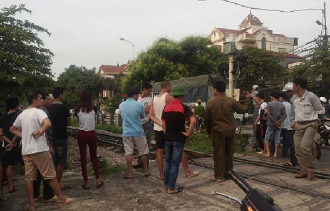 Hiện trường vụ tai nạn.