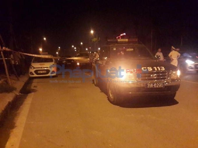 Hiện trường vụ thanh niên 9X đâm thủng cổ, cướp tài xế taxi trên đường Võ Chí Công.