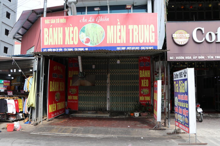 Quán nơi xảy ra sự việc