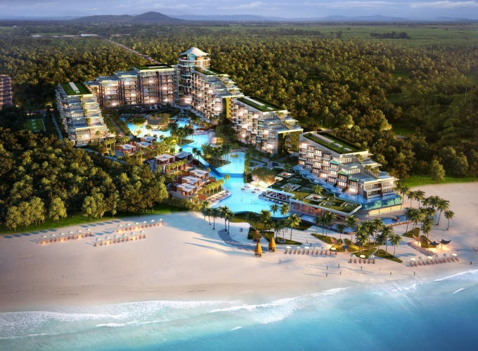 Toàn cảnh dự án Condotel Premier Residences Phu Quoc Emerald Bay.