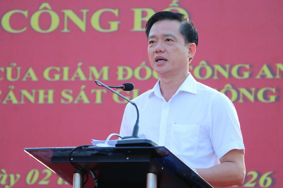 Ông Trần Minh Khoa, Chủ tịch UBND đặc khu Phú Quốc phát biểu tại buổi lễ