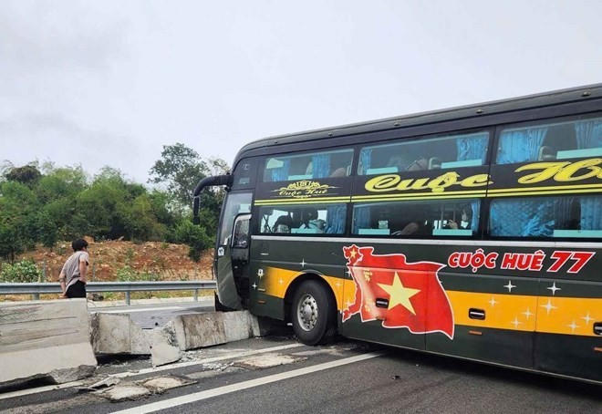 Hiện trường vụ tai nạn. Ảnh báo lao động