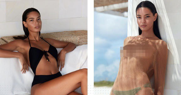 Sheila Pereira 'thả rông vòng 1' với áo mỏng tang - ảnh 7