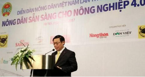 Phó Thủ tướng Vương Đình Huệ phát biểu tại diễn đàn. Ảnh: NNK