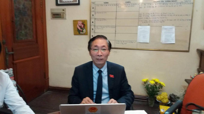 ĐBQH Nguyễn Văn Chiến, Phó Chủ tịch Liên đoàn LS Việt Nam(Ảnh: Ly Ly).