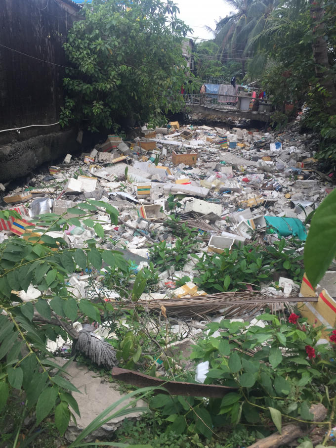 Một cảnh ô nhiễm trầm trọng.