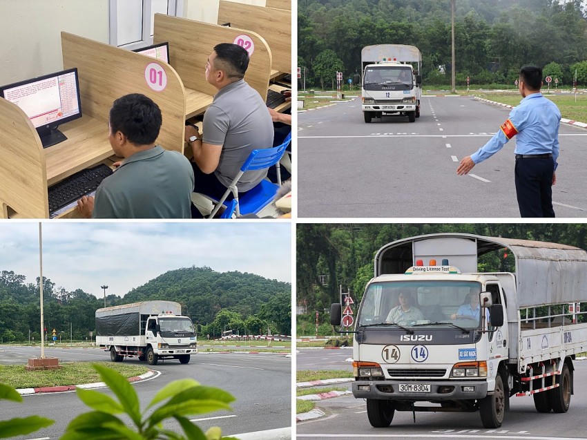 Một số hình ảnh tại buổi sát hạch.