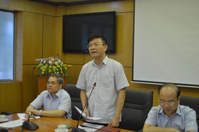Bộ trưởng Lê Thành Long đang kết luận hội nghị.