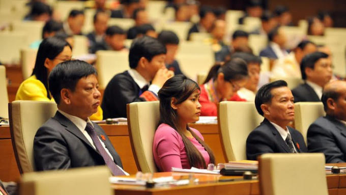Quốc hội trong một phiên chất vấn trực tiếp tại nghị trường. (Ảnh: Vietnamnet)