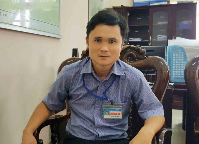 Ông Đặng Thành Nam – Phó chủ tịch UBND phường Phú Thịnh cho biết: Phải có văn bản gửi về đây rồi mới cung cấp hồ sơ được. Ảnh: Nguồn internet