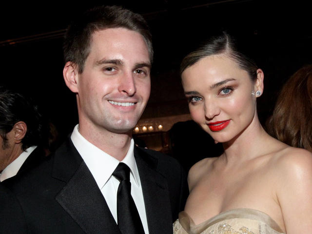 Tỷ phú Evan Spiegel và người mẫu Miranda Kerr.