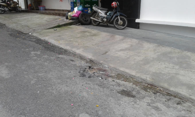 Vị trí nạn nhân bị đâm.