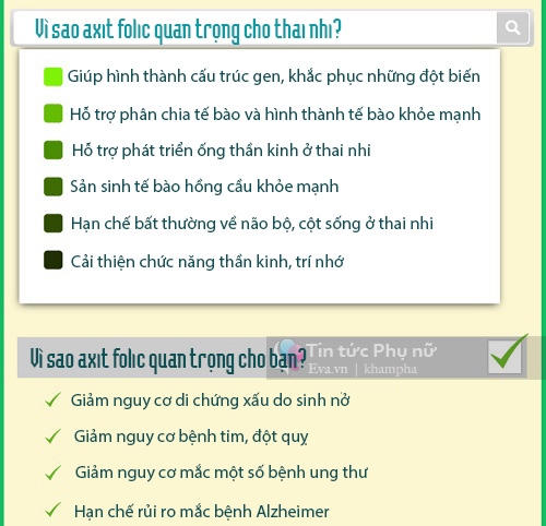 V&igrave; sao mang bầu ai cũng cần nạp đủ axit folic?