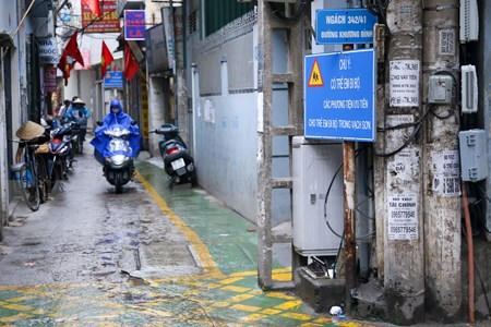 Con ngõ nơi được thiết kế như một làn ưu tiên BRT