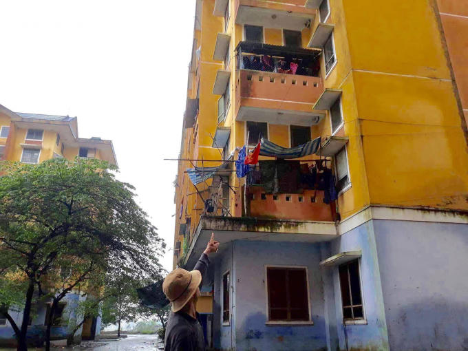 Khu chung cư xẩy ra sự việc thương tâm.