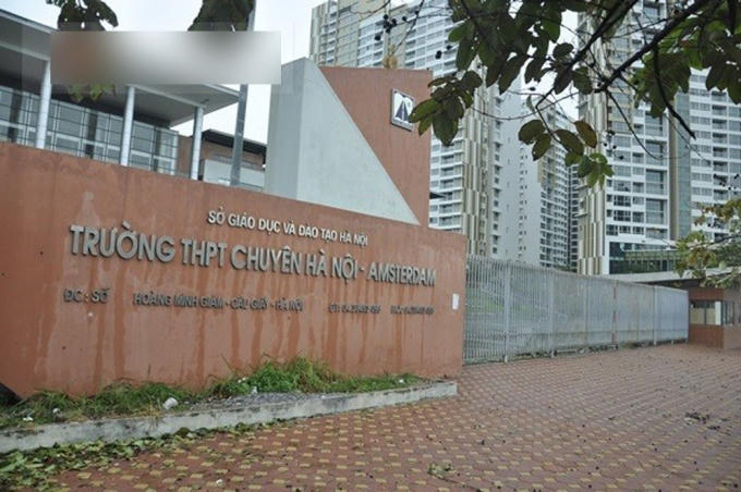 Trường THPT chuyên Hà Nội - Amsterdam (Ảnh: Vietnamnet.vn)