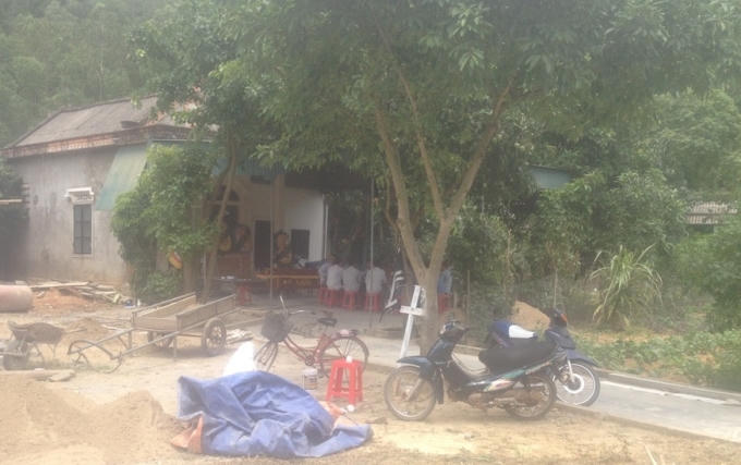 Gia đình ông Châu nơi xảy ra sự việc đau lòng.