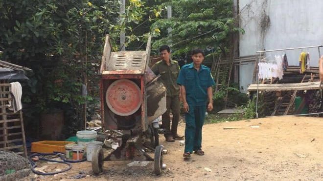 Hiện trường nơi xảy ra vụ việc. (báo Công an nhân dân)