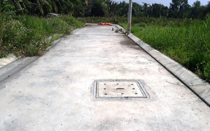 Bà Nga và các hộ dân nhận chuyển nhượng đã thực hiện hoàn chỉnh cơ sở hạ tầng tại khu đất.