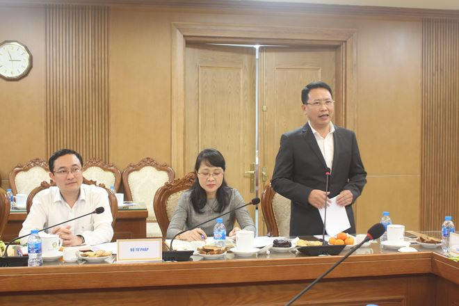 Phó Vụ trưởng Vụ Các vấn đề chung về xây dựng pháp luật Trần Văn Đạt đề xuất cơ chế tăng cường hơn nữa hiệu quả phối hợp