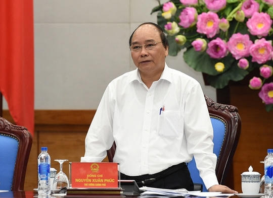 Thủ tướng Nguyễn Xuân Phúc chủ trì phiên họp Thường trực Chính phủ đầu tiên.