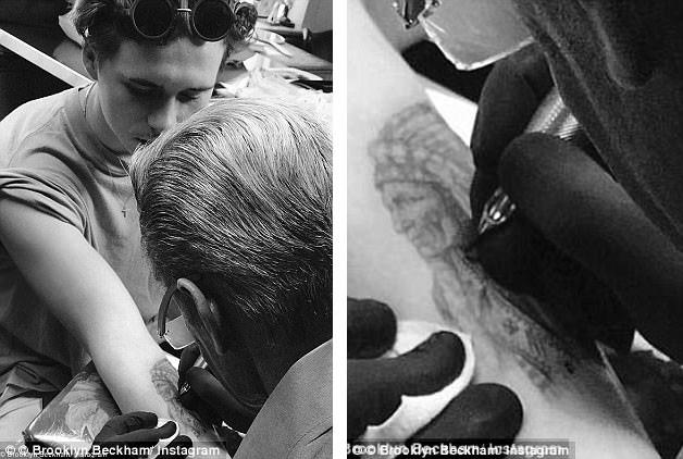 Hình xăm đầu tiên của con trai cả nhà Beck - Brooklyn Beckham - cũng tin tưởng “nhờ cậy” Mark.