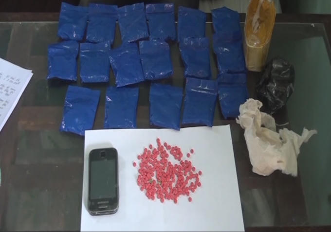 Tang vật vụ án.