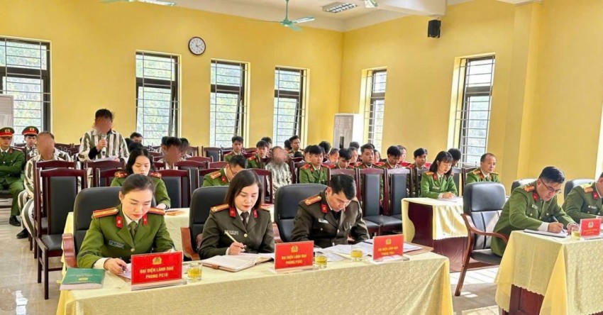 Các đại biểu dự Hội nghị. (Ảnh: Công an tỉnh Cao Bằng).