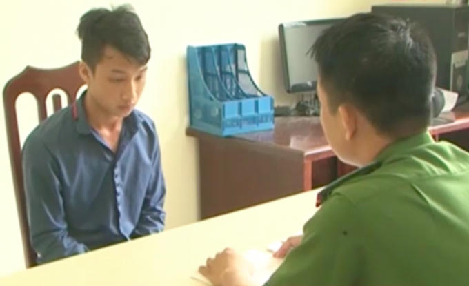 Đối tượng Ma Trung Kiên, trú tại tổ 13, phường Tân Hà điều khiển xe mô tô biển kiểm soát 22B1 – 22948 tông thẳng vào tổ công tác.